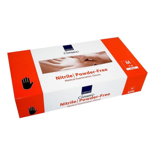  Rękawice diagnostyczne ABENA CLASSIC nitrylowe bezpudrowe