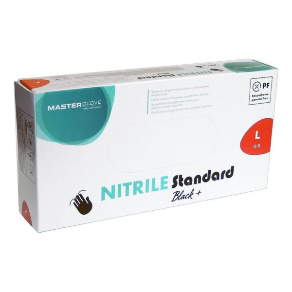 Rękawice diagnostyczne MASTER GLOVE Nitrile Standard Black